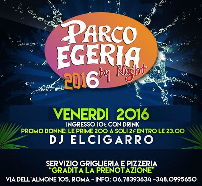 Salsa – Venerdì – Parco Egeria