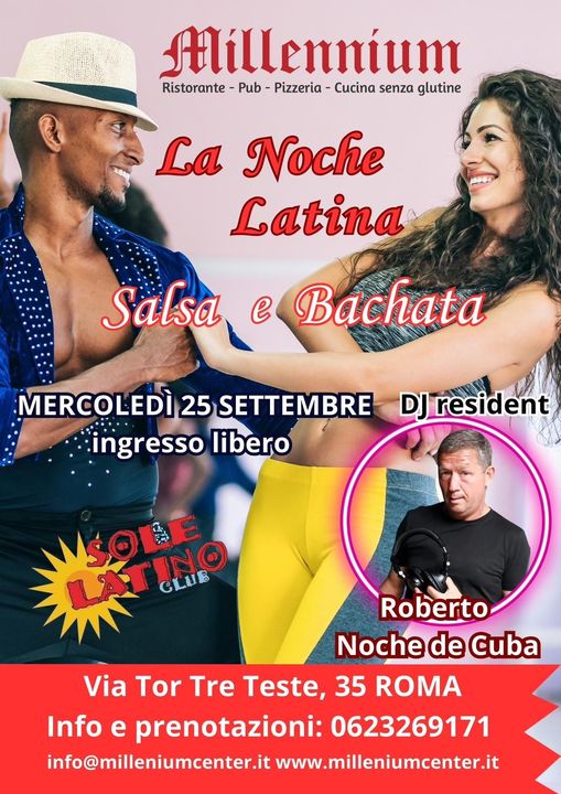 Millennium Pub – La Noche Latina – Mercoledì