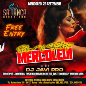 Salsatanca – Mercoledì